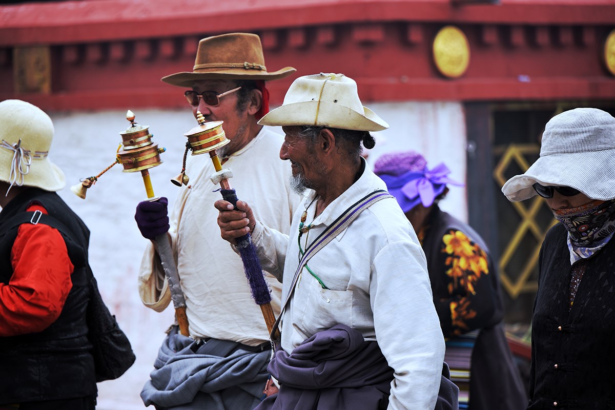 Local Old Men at Jokhang Temple