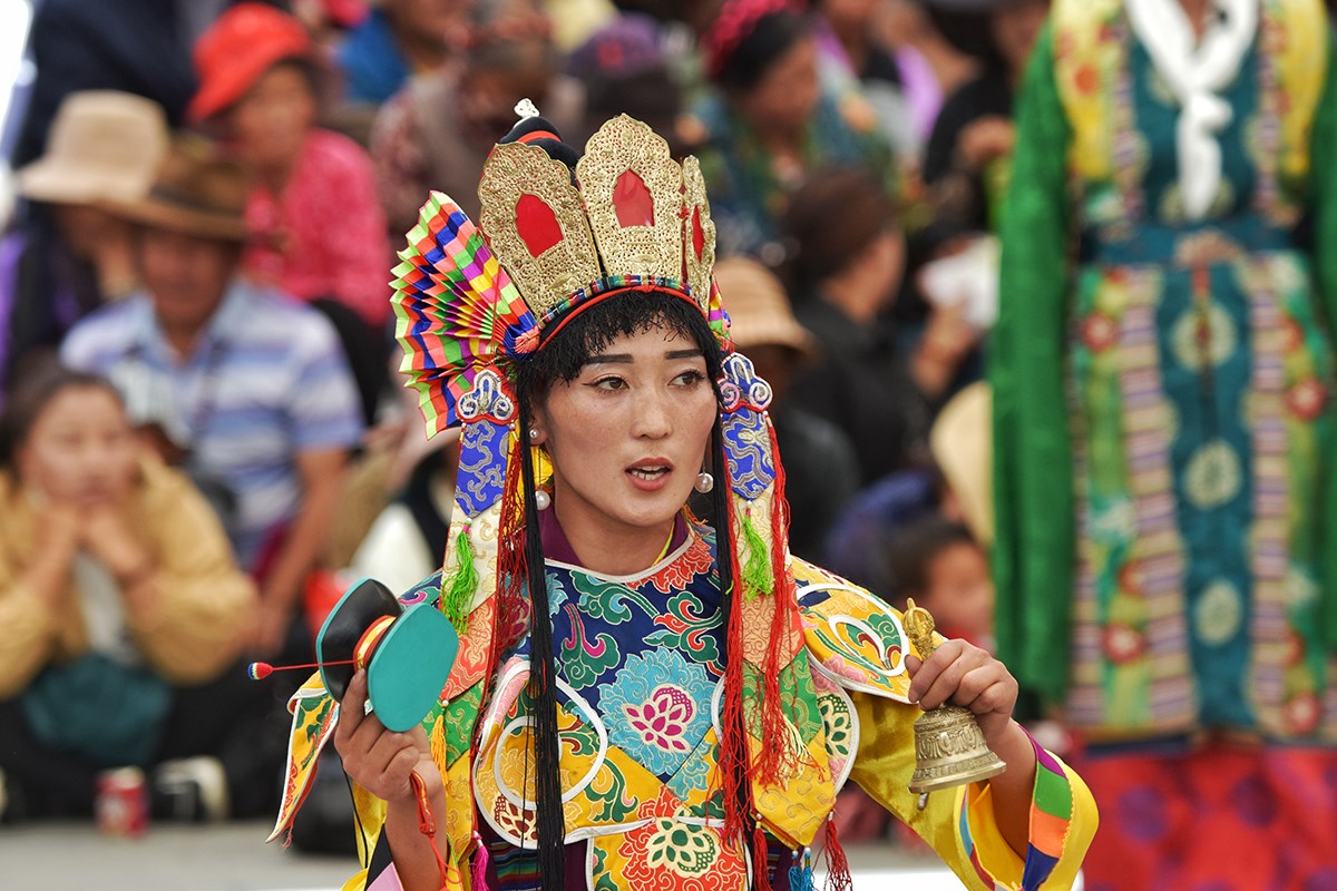Tibet Opera during Lhasa Shoton Festival