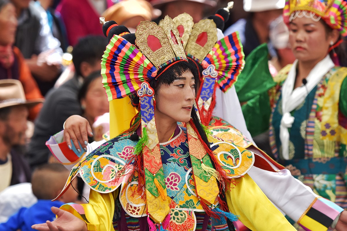 Tibet Opera during Lhasa Shoton Festival
