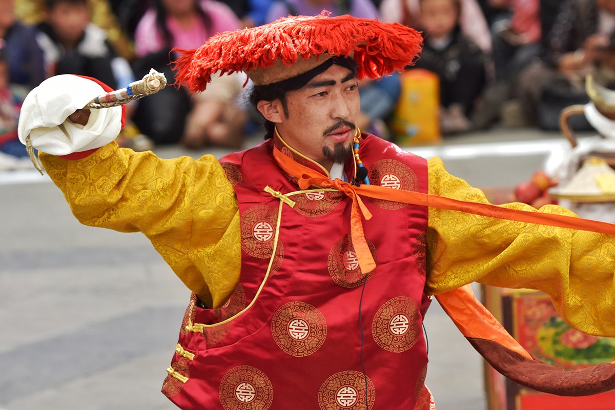 Tibet Opera during Lhasa Shoton Festival