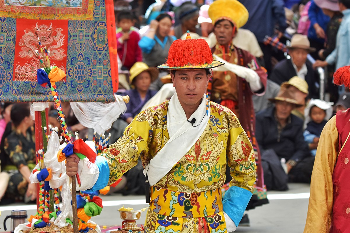 Tibet Opera during Lhasa Shoton Festival