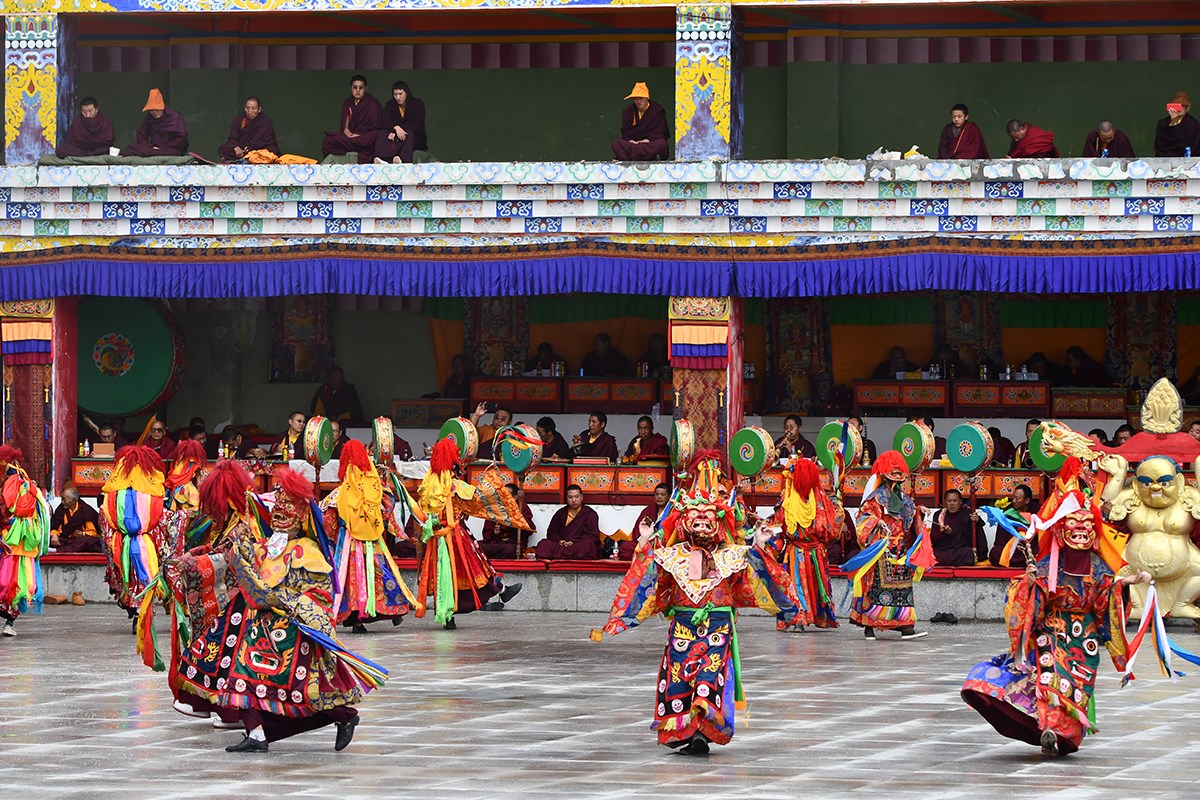 Mask Dance Festival in Katok Monastery