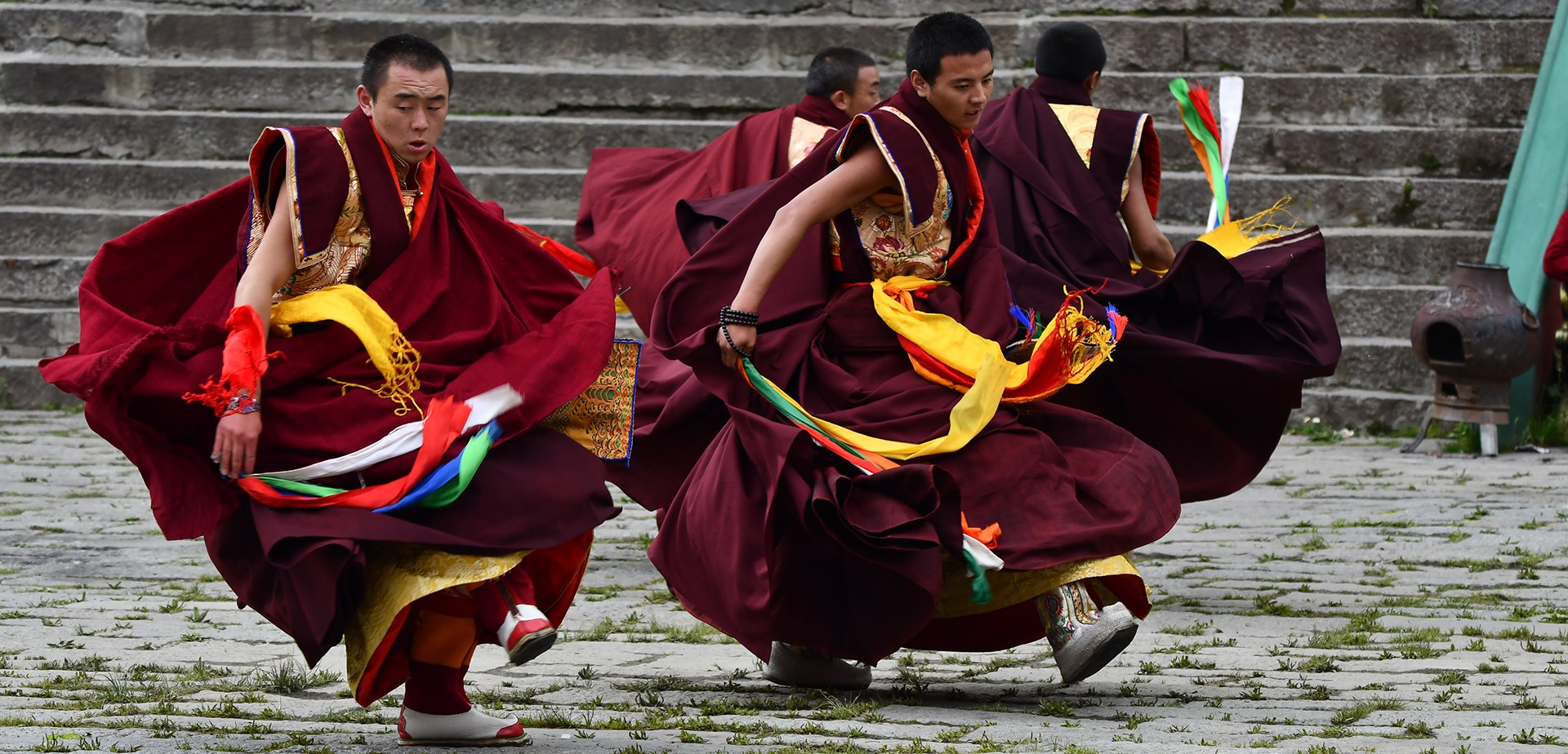 Mask Dance (Cham) Festival at Tagong Monastery