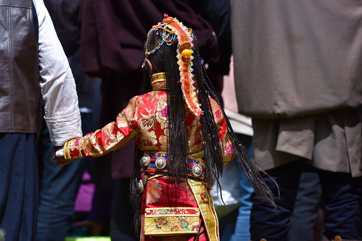 Mask Dance Festival in Huiyuan Monastery