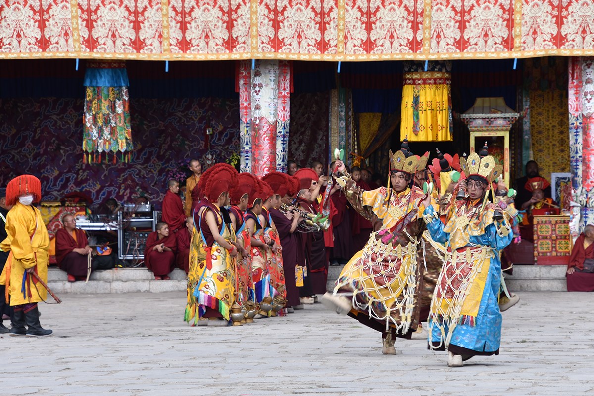 Mask Dance Festival in Tsurpu Monastery