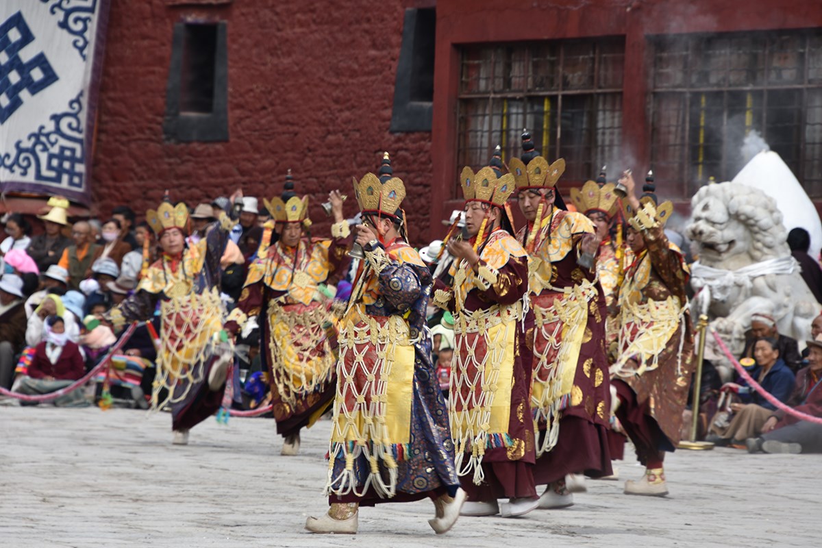 Mask Dance Festival in Tsurpu Monastery