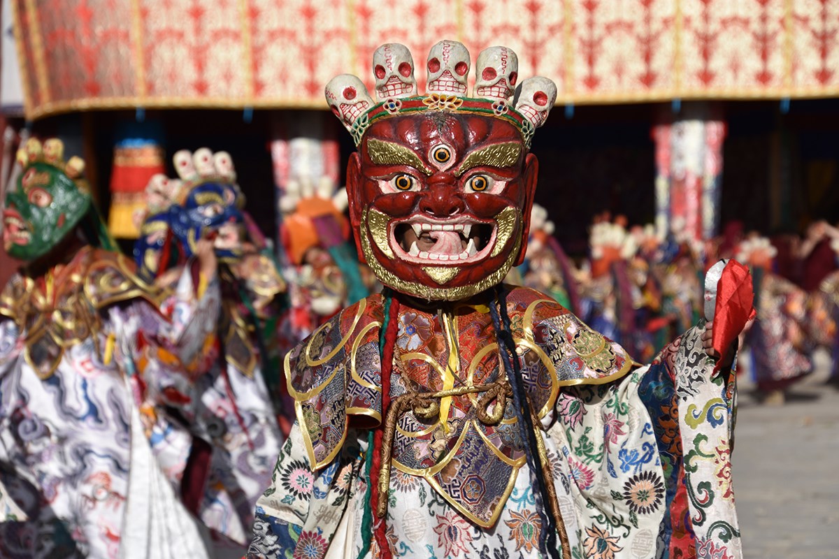 Mask Dance Festival in Tsurpu Monastery