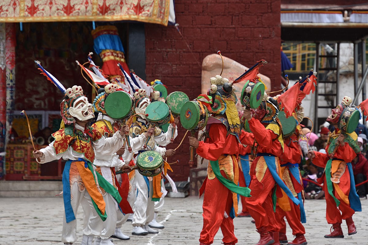 Mask Dance Festival in Tsurpu Monastery