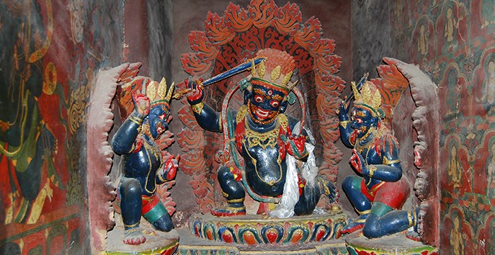 Statue in Tibetan Monastery