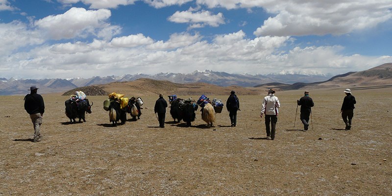 Trekking to Yangbajing