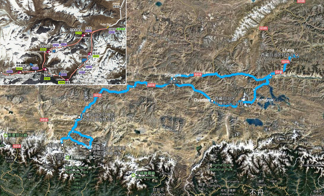 Great Tibet Trekking Tour to Everest and Makalu