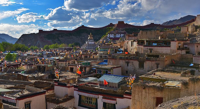 Distant View of Palkhor Monastery