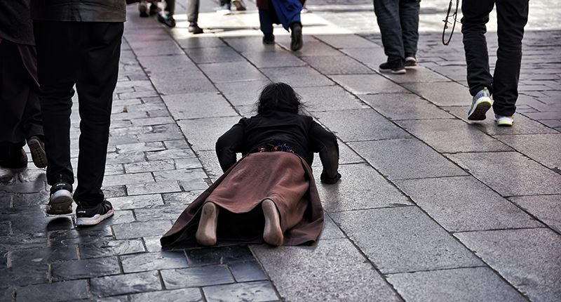 A Pilgrim on the Barkhor Street