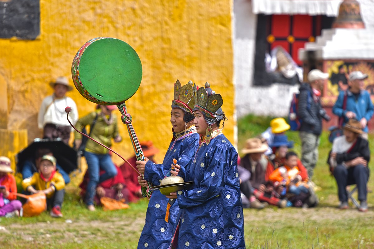 Mask Dance Festival at Huiyuan Temple | Photo by Liu Bin