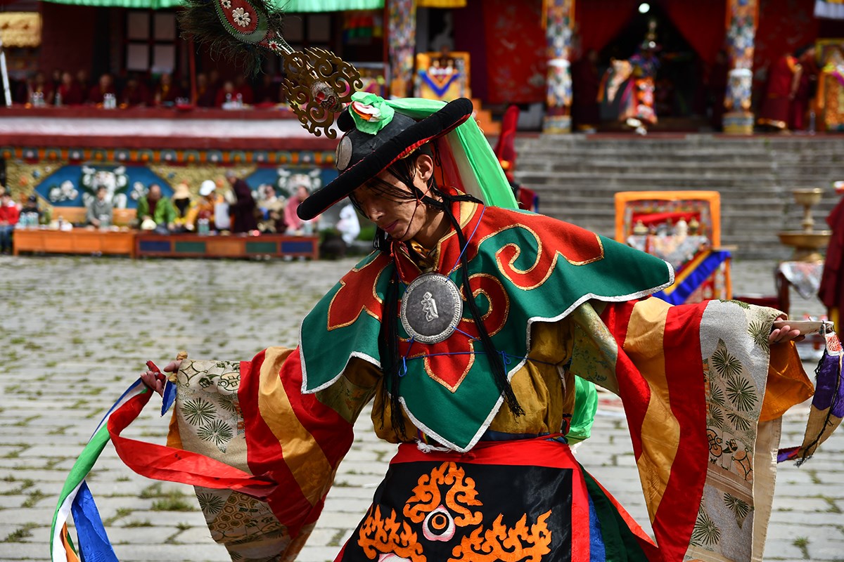 Mask Dance Festival at Tagong Monastery | Photo by Liu Bin