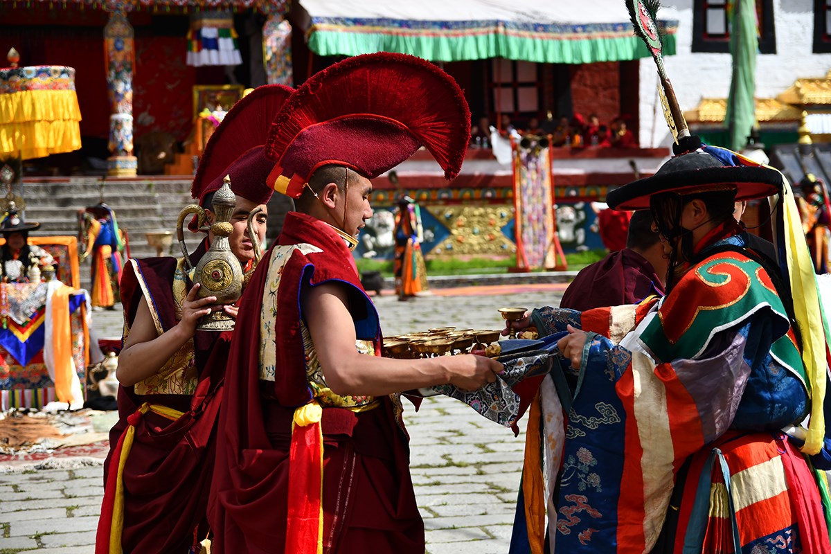 Mask Dance Festival at Tagong Monastery | Photo by Liu Bin