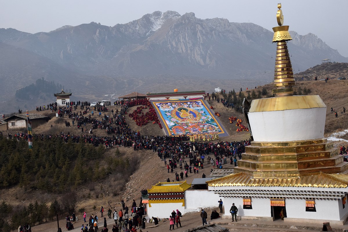 Monlam Festival Losar in Langmusi | Photo by Prof. Hans Först