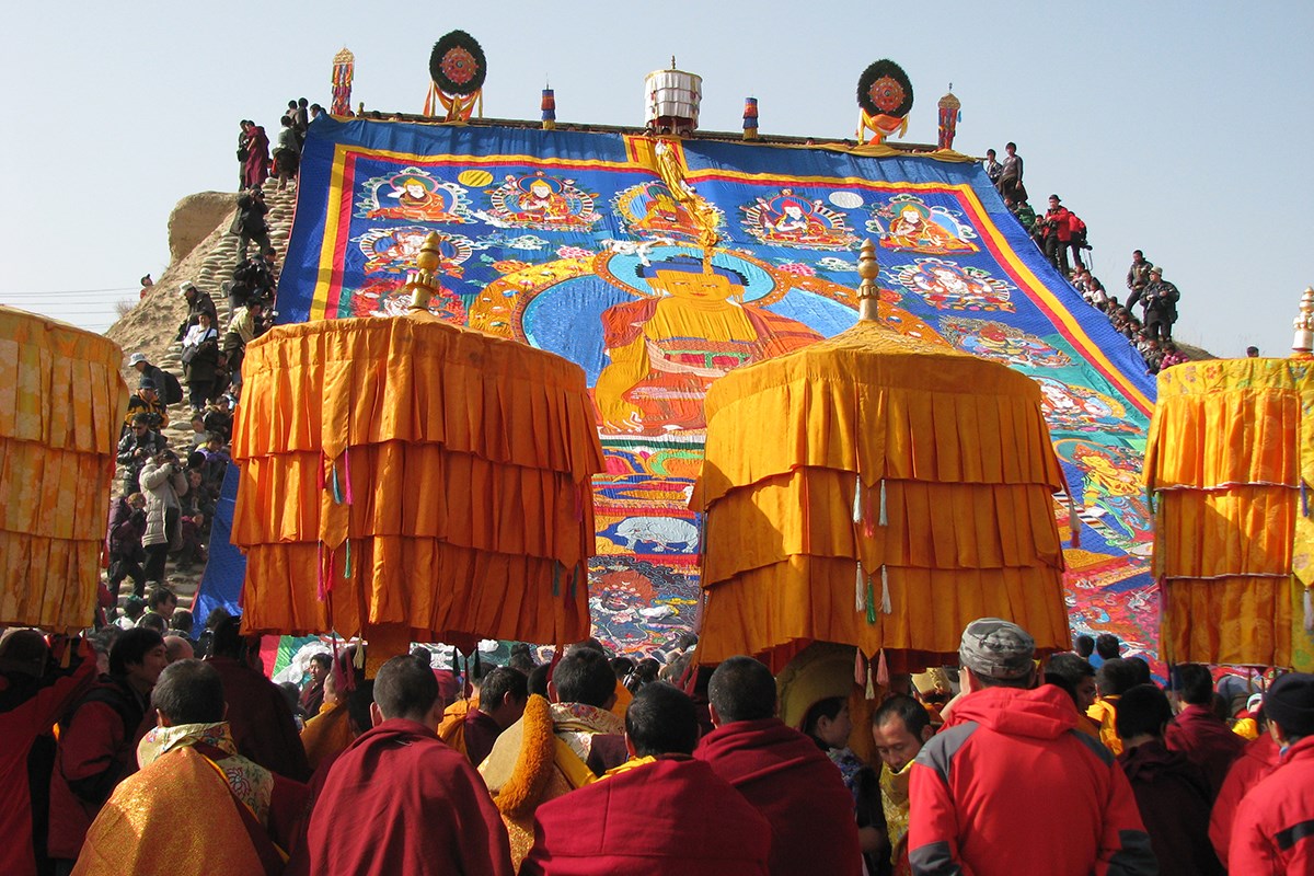 Monlam Festival Losar in Langmusi | Photo by Prof. Hans Först