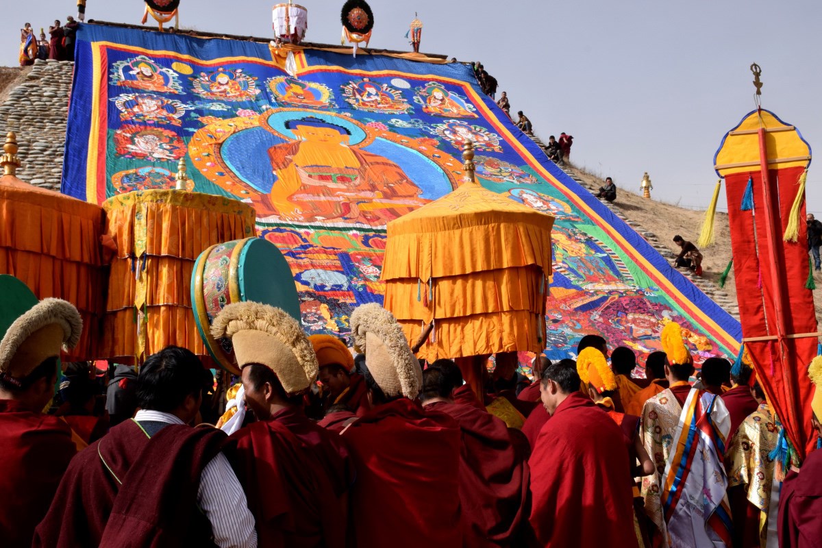 Monlam Festvial (Losar) in Langmusi | Photo by Prof. Hans Först
