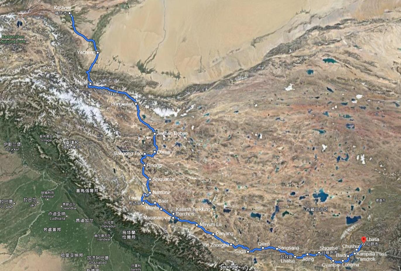 Great Bike Tour from Xinjiang via Holy Mountain Kailash to Tibet