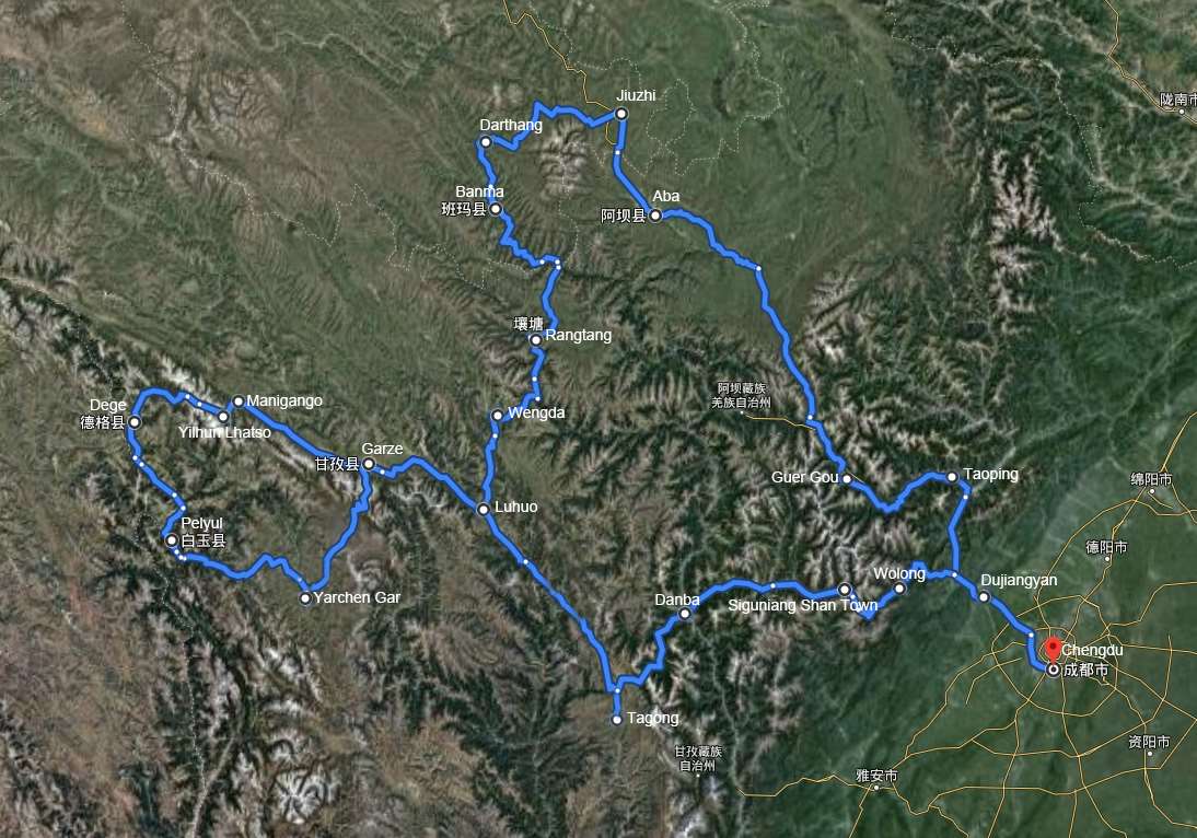 Rental Car Tour to Amdo and Kham of Western Sichuan