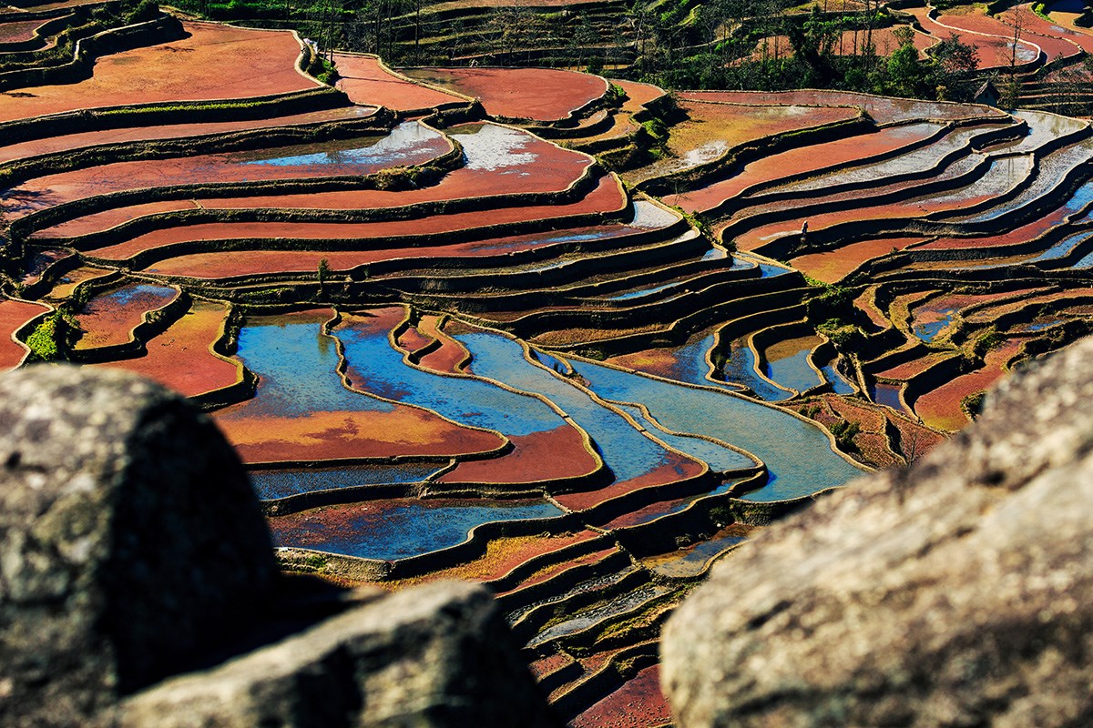 Yuanyang Terrace | Photo by Min Zhao