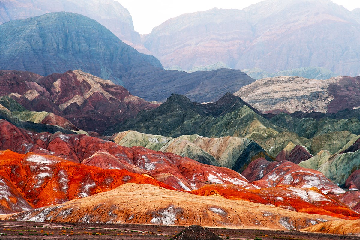 Danxia Landscape between Kucha and Aksu | Photo by Liu Bin