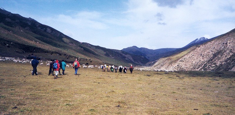 Trekking around Amnye Machen Mountain